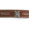 Wachifudo Dayan Cat Dayan Genuine Leather Metal Belt Key, Brown,