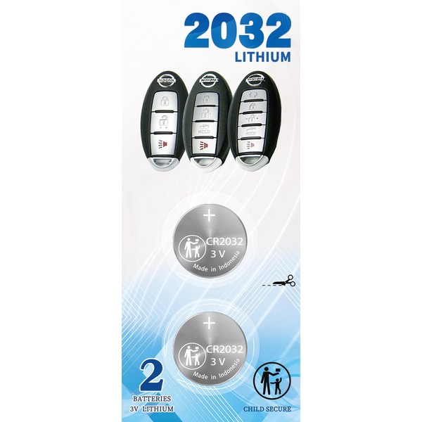 Remote Key fob Battery (fits 2007-2022+) Replacement for Nissan 370Z