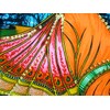 Divine Lovers Radha Krishna Hindu God sequin Batik Cotton Wall