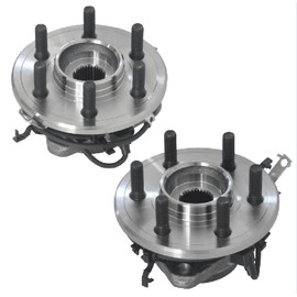 DRIVESTAR 515008+515009 Front Left/Right Wheel Hub & Bearing Assembly 4WD for Dodge Durango 1998 99 00 01 02 2003, 1997-2004 for Dodge Dakota(6 Lug 4-Wheel ABS 4WD)