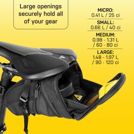 Aero Wedge Pack, w/ strap mount, Small