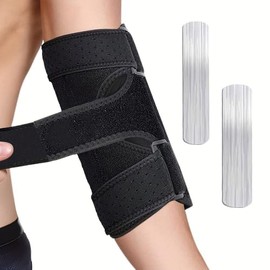 XFSRG Elbow Brace Elbow Splint Adjustable Breathable Night Splint Support for Cubital Tunnel Syndrome Tennis Elbow Suitable Left and Right Arm Women and Men (Black)