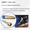 Gugaguga 2Set QDB33 Argon Inert Gas Regulator, Quick Connect and
