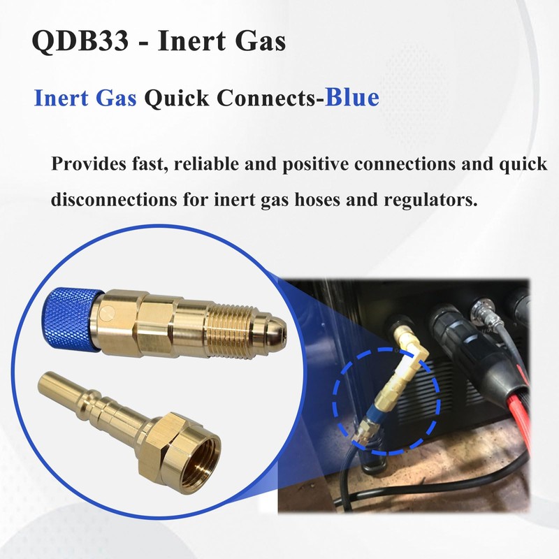 Gugaguga 2Set QDB33 Argon Inert Gas Regulator, Quick Connect and