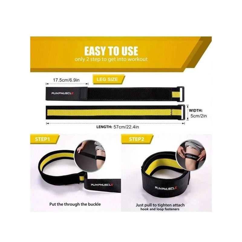 2pcs Adjustable Leg Blood Flow Restriction Bands – Enhance Muscle