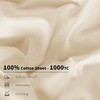 AiAngu 100% Cotton Queen Size Sheets Set - Luxury 1000