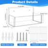 Douildhaiy Acrylic Spice Rack Wall Mount-6 Inch, Clear Spice Shelf