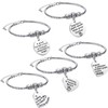 Zhanmai 5 Pieces Teacher Appreciation Gift Teacher Bracelet Jewelry Graduation