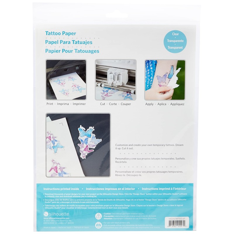 Silhouette Media-Tattoo Temporary Tattoo Paper