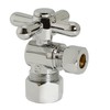 Westbrass D105BX-05 1/4-Turn Cross Handle Angle Stop Shut Off Valve,