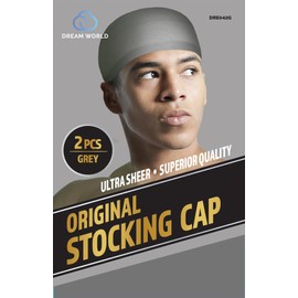 Dream World Original Stocking Cap 2 Piece Pack Grey