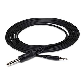 Hosa CMS-110 3.5 mm TRS to 1/4" TRS Stereo Interconnect Cable, 10 Feet