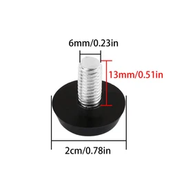 Furniture Foot Levelers, 20 PCS M6 Adjustable Furniture Levelers Chair Table Leg Levelers (20x6mm)