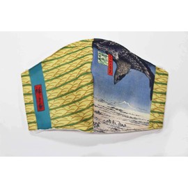 ORIE Original Mask Ukiyo-e Japanese Pattern Series 10 Hiroshige Utagawa Famous Hundred View Edo Hundred Views Fukagawa Shuzaki 10 Tsubo, Made in Japan