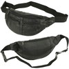Belt Bag Bum Bag Hip Bag Black Genuine Leather Shoulder