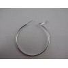Jessica Rose Hoop Earrings Thin Silver Base Metal Extra Large
