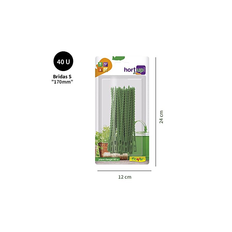 Flower Cable Ties, 170 x 7, Pack of 40