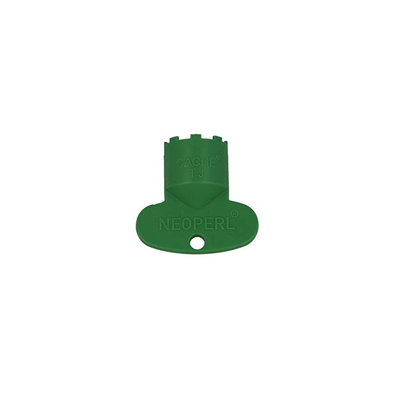 Neoperl Cachè TJ Water Outlet Aerator Polished Metal Green