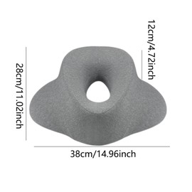 Colcolo Face Down Pillow Massage Pillow Face Down Face Pad, Prone Pillow,Comfortable Face Cradle Headrest for Resting Salon Napping, Gray