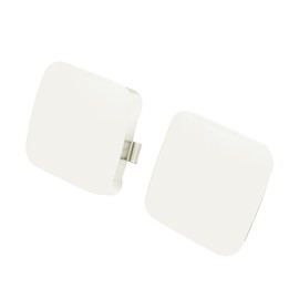 Hihaha 53285-0R020/53286-0R020 Car Bumper Tow Hook Cover for Toyota RAV4 2009-2012 / Front Left Right Tow Hook Eye Lid Cover Trailer Cap/Durable Plastic / 2Pcs White