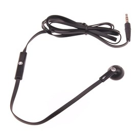 Mono Headset Wired Earphone Single Earbud Compatible with Motorola Moto G 5G (2024,2023,2022), 3.5mm Headphone Flat Black