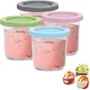 Containers Replacement for Ninja Creami Pints and Lids - 4