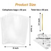 8" x 11" Clear Cellophane Treat Bags with Bottom Gusset