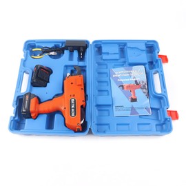 KONKENIE 8-34mm Automatic Rebar Tier Tying Machine 1500Mah Electric Steel Bar Rod Binding Tool with 2 Battery Orange