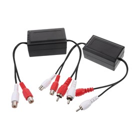 SHOWERORO 2pcs Noise Isolator for Car Audio Ground Loop Amplifier Filter for Home Stereo Signal Transmission Enhanced Audio Quality