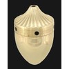 B&P Lamp® 4" Dia. Smooth Brass Cap, Unfinished