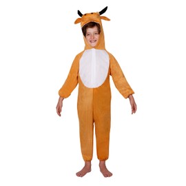 Kids Animal costumes Boys Girls Pijamas Fancy Dress outfit Cosplay Children (Bull, XL (For kids 120-140 cm tall))