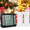 ORIA Refrigerator Thermometer, Wireless Digital Freezer Thermometer with 2 Wireless