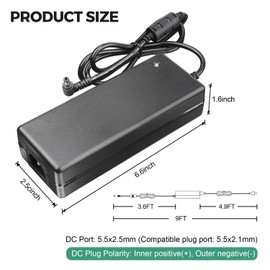 24V 8A Power Supply Adapter, COOLM AC 100-240V to Converter DC 24 Volt 8Amp 192W 8 Amp 7.5A 7A 6A Power Adapter Transformer for LCD Monitor LED Strip Light CCTV Security System