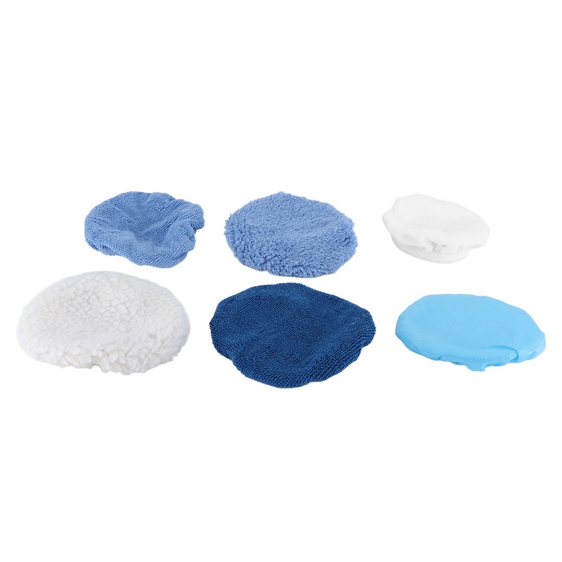 28Pcs Buffer Bonnets 4 Materials Polishing Waxers Pads Bonnet for
