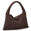 Slouchy Woven Suede Hobo Bags Women Trendy Suede Purse Crossbody