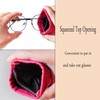 DQbhzh Glasses Pouch Squeeze Top Double Eyeglass Sunglass Case Soft
