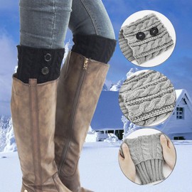 Women's Leg Warmers, 3 Pairs of Knitted Leg Warmers, Warm Winter Leg Warmers, Short Ankle Warmers, Short Button Leg Warmers Socks, Soft Ankle Warmers, Leg Warmers, Warm Winter Knitted Leg Warmers