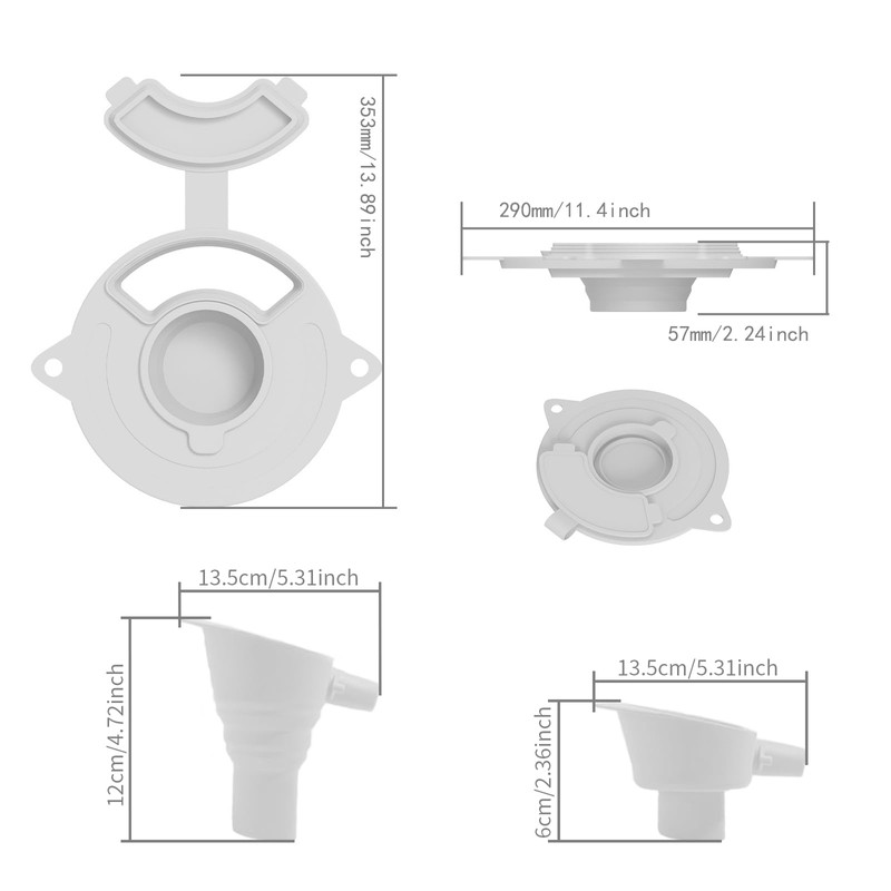KitchenAid Mixer Attachments Flour Funnel & Splash Guard, Mess-Free Flour