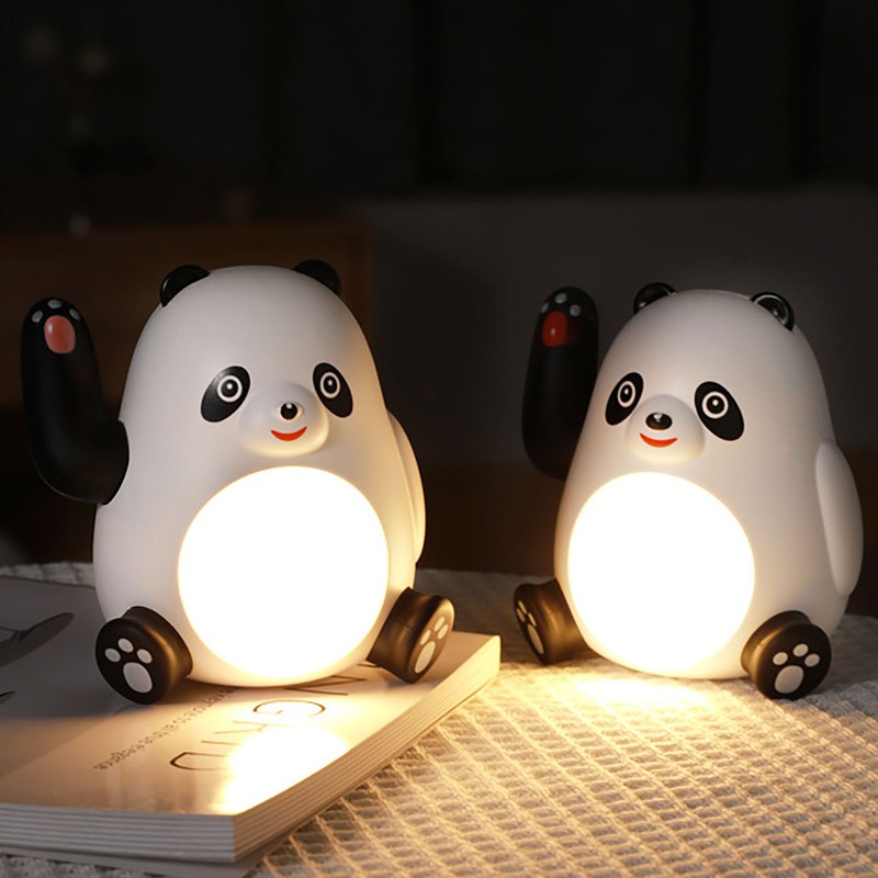 Panda Night Light Energy Saving Simple Cute LED Bedside Night