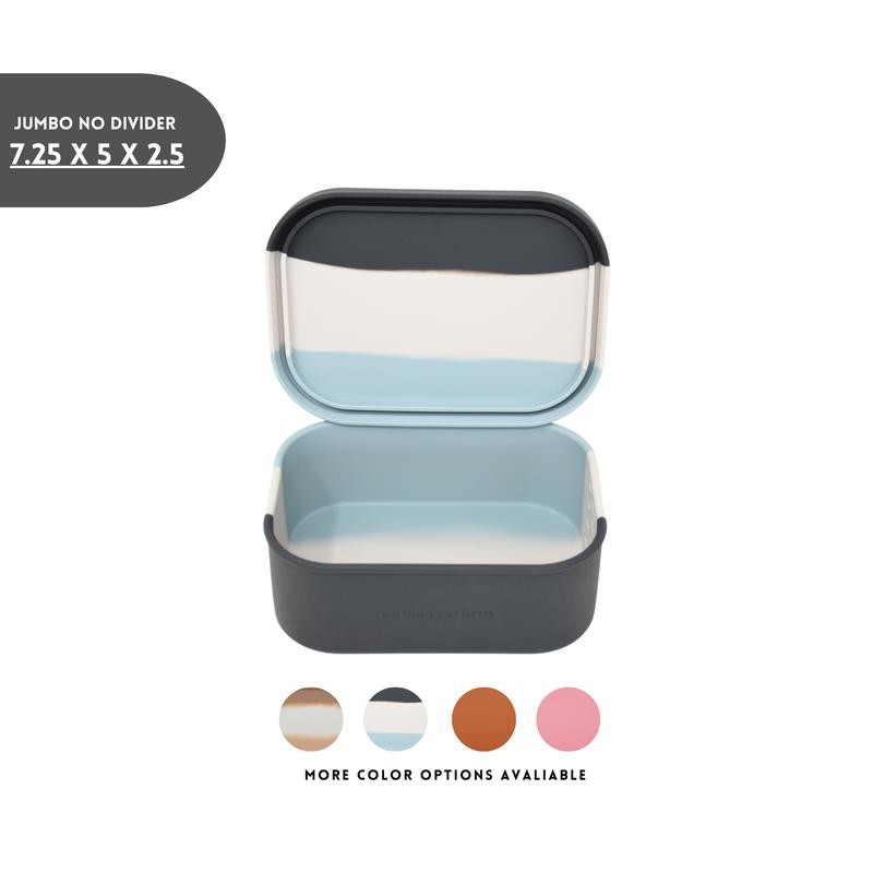 The Dearest Grey Leak Proof Silicone Jumbo No Divider Bento