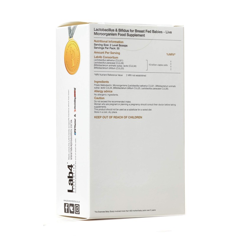 Proven Probiotics Lactobacillus & Bifidus for Breast Fed Babies -