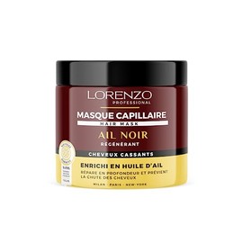 Hair Mask with Black Garlic (Brittle Hair) 500 ml Lorenzo Professional
