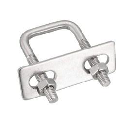 uxcell Square u-Bolts 1"(25mm) Inner Width 50mm Length M6 304 Stainless Steel U Bolt with Nuts Frame for Boat Trailer