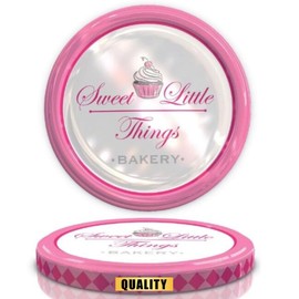 82 mm Spare Lids For Pickle and Larger Jars/Multipurpose (Twist Off Lid) (10, Pink Sweet Little Things)
