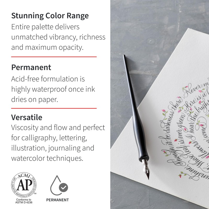 Speedball India Ink, Satin White, 1-Ounce