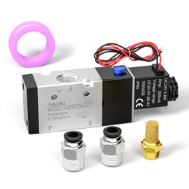 TAILONZ PNEUMATIC 1/4" BSP Solenoid Valve 3V210-08 24V Single Coil Pilot-Operated Electric 2 Position 3 Way Connection Type(Outlet Wire)