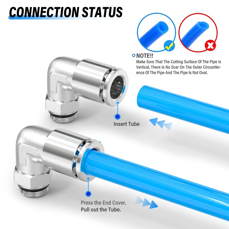 TAILONZ PNEUMATIC Elbow 6 mm Pipe AD x 1/4 Inch