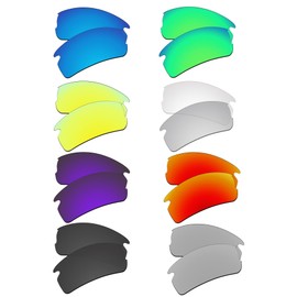 EZReplace Lenses Replacement for Oakley Flak 2.0 OO9295 Sunglasse (Polarized) - Fits Oakley Flak 2.0 (Carbon Black+Spring Green+Fire Red+Ice Blue+Metal Silver+Golden Yellow+Blue Violet+Photochromic)