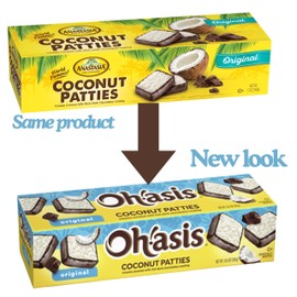 Coconut Patties, Chocolate, Oh Asis! Anastasia Coconut Patties Original, (4 count) 10oz.