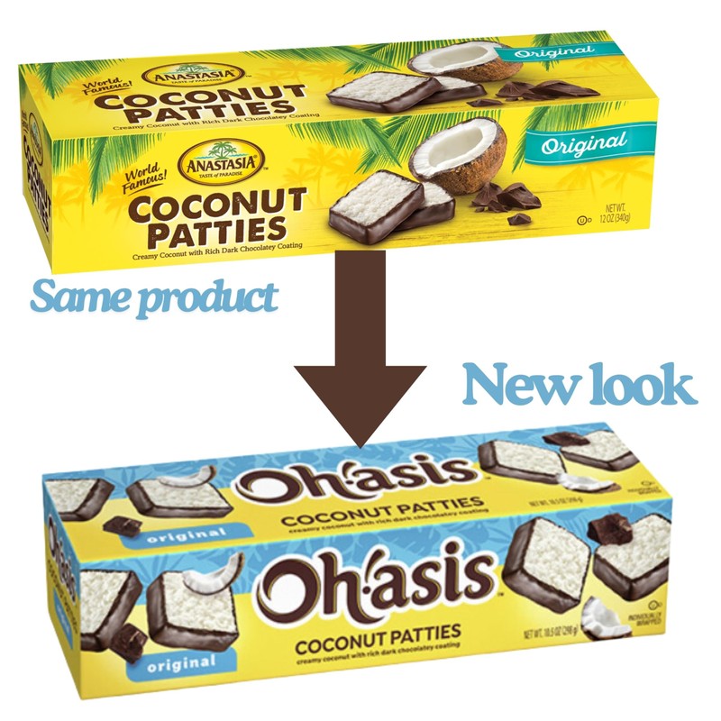 Coconut Patties, Chocolate, Oh Asis! Anastasia Coconut Patties Original, (4